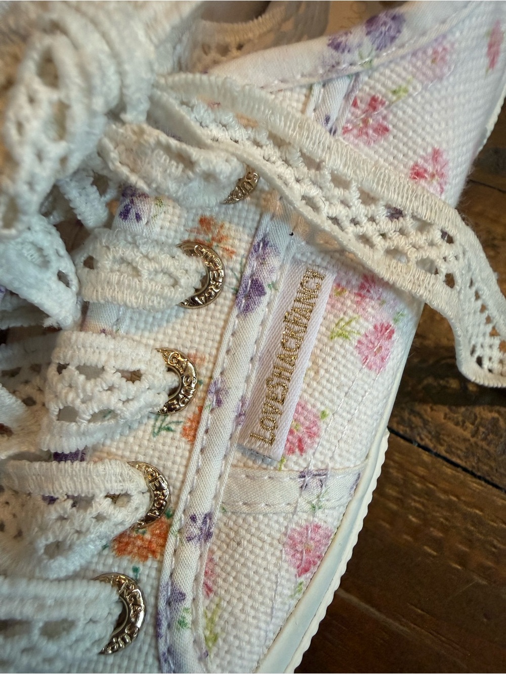 LoveShackFancy x Superga 2750 in Fruit Bliss Flowers Mix Floral Sneaker 7.5 38 - Picture 7 of 14